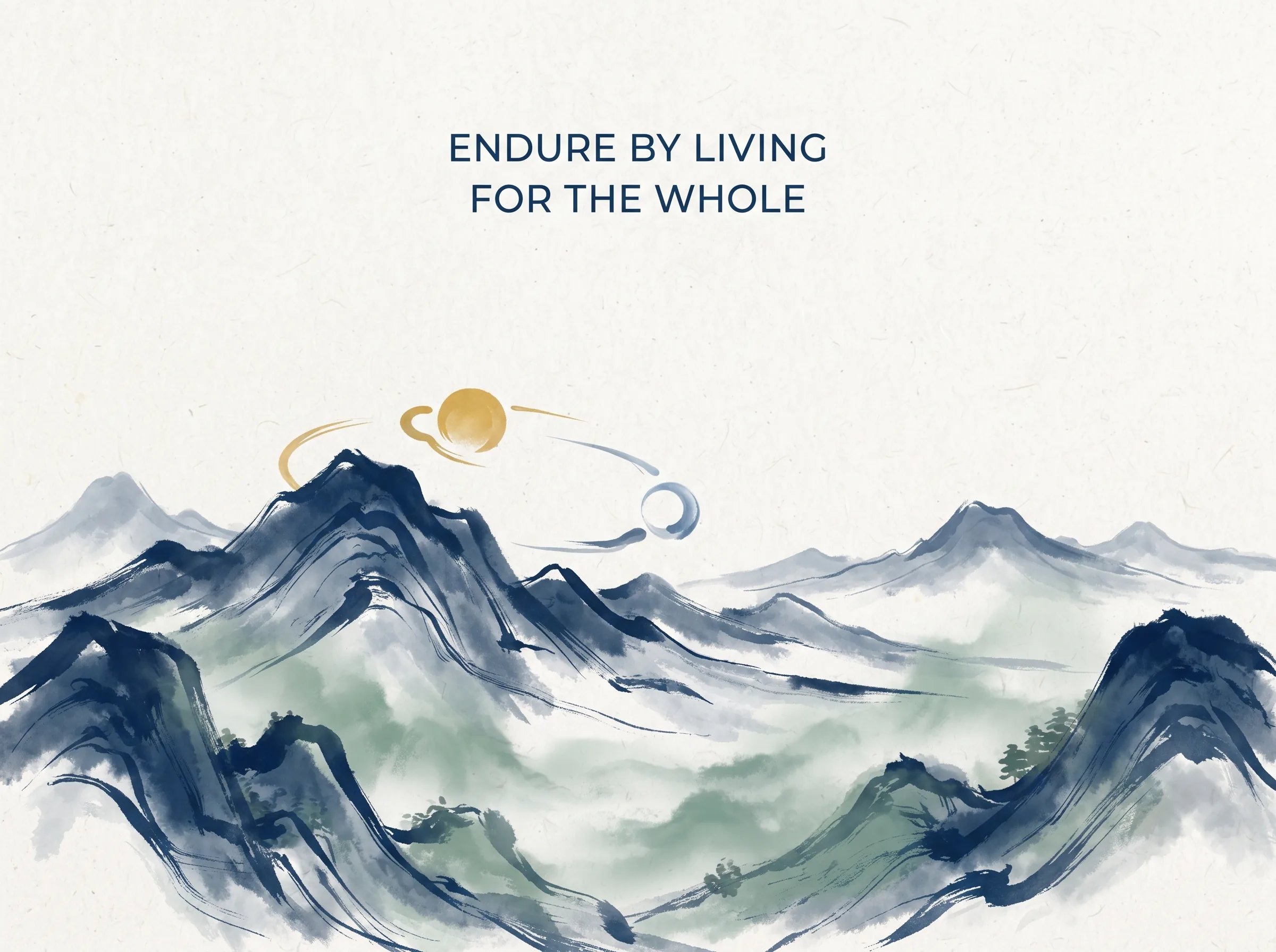 LEAD LIKE THE WIND THROUGH THE BAMBOO in contemporary literati Chinese ink cartoon style with Prussian blue ink wash, sage green accents, and Xuan paper negative space, illustrating 无为而治之镜：明智的管理者如清风拂过竹林，不强行弯折任何一根竹子，竹群却在自由生息中筑起坚不可摧的自然屏障, embodying 在 '## When Your Best Intention Is the Problem' 核心论述段落后 on ChiDestiny