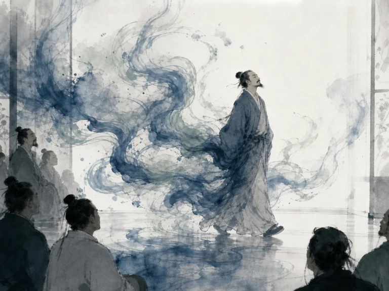 Dynamic calligraphic brushstroke displaying flying-white dry ink texture radiating vital motion across paper in kinetic high-energy Chinese ink wash featuring sweeping calligraphic momentum, illustrating Xie He's first principle of Qi Yun Sheng Dong, the authentic vitality and spirit resonance of living art on ChiDestiny